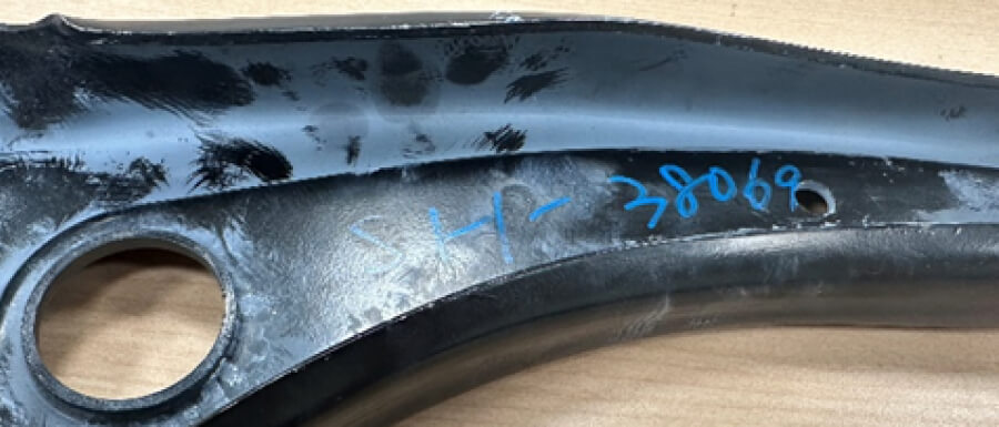Lower quality aftermarket SHPC component has a more open structure, with lower strength and reduced resistance to impacts and deformation.