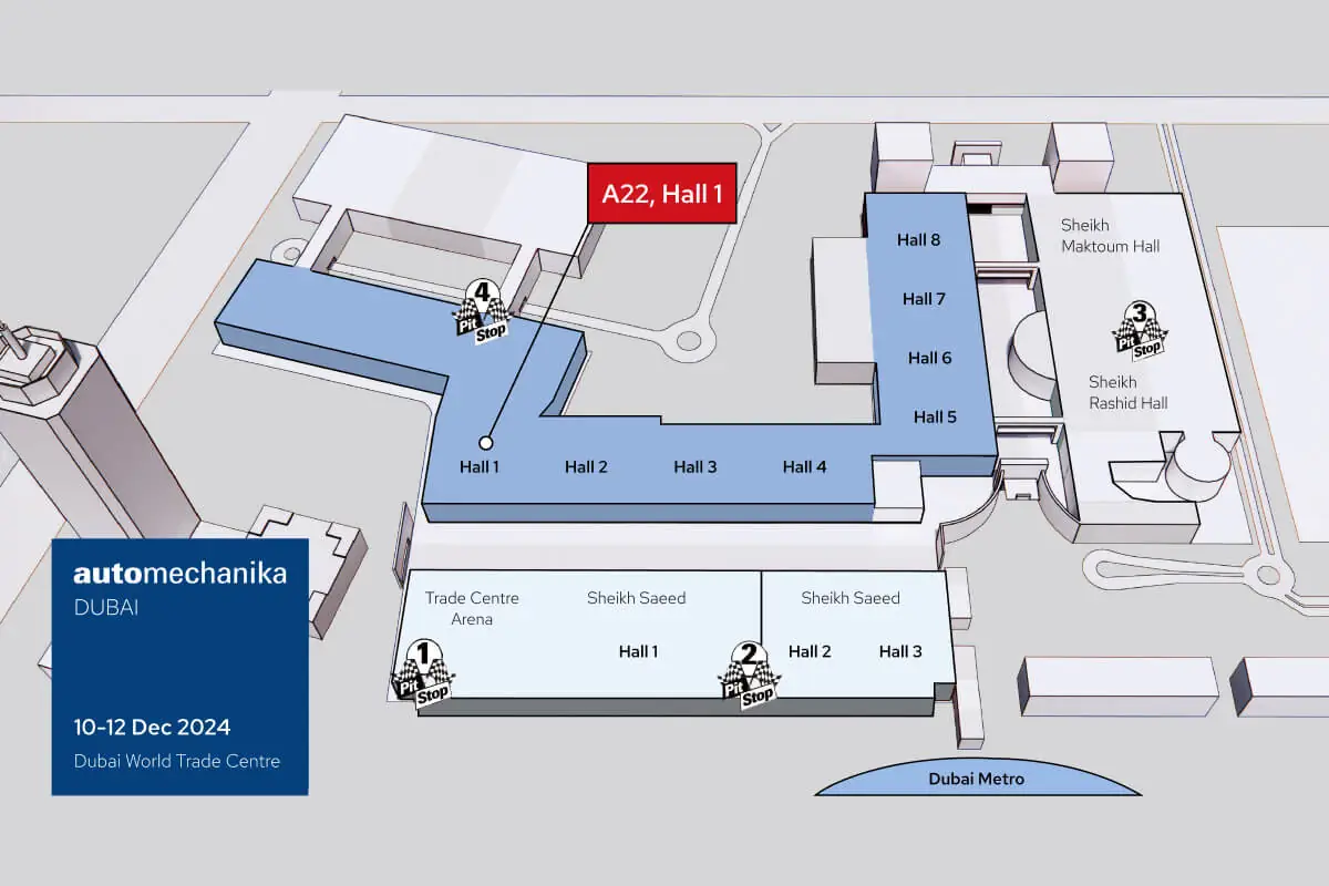 Automechanika Dubai Venue Map
