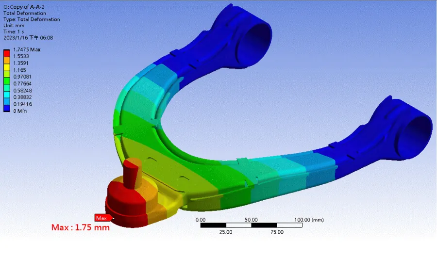 What factors influence control arm design optimization?